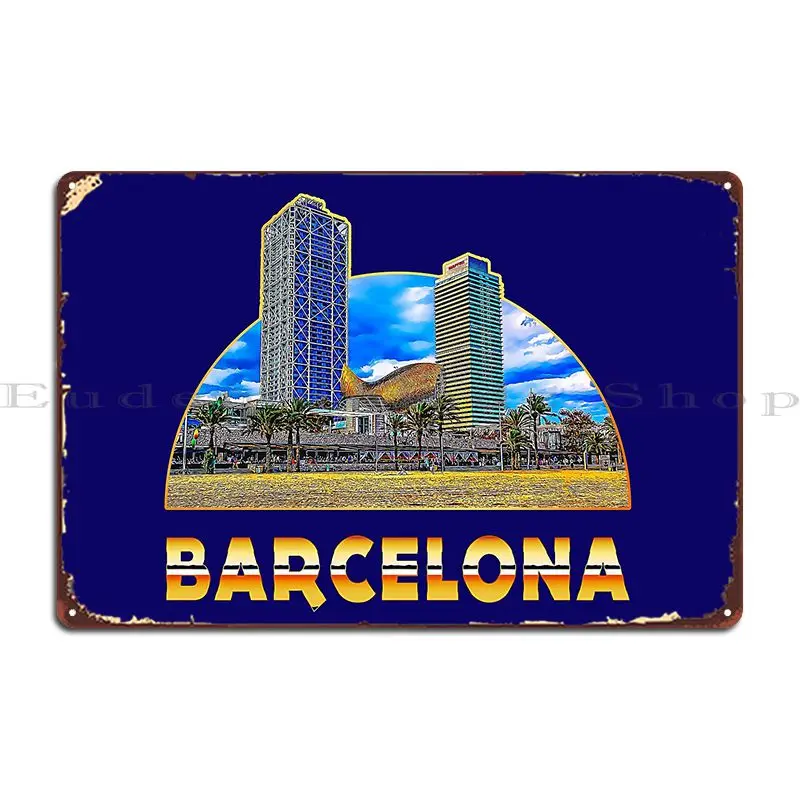 Home Barcelona - 스페인 바르셀로나 해변의 고층 빌딩 금속