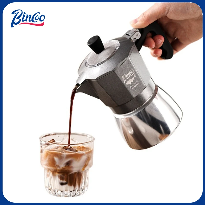 Home Barista - 빈쿠 2컵 더블 밸브 모카포트 알루미늄