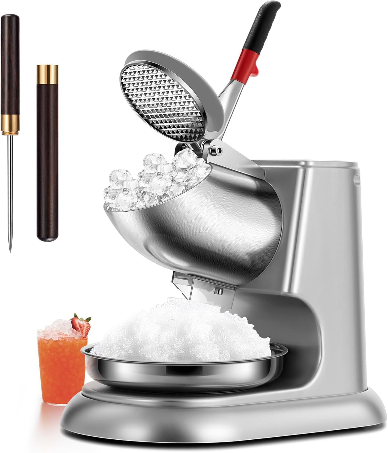 Ice Pick Pick - 11인치 높이 듀얼 블레이드 제빙기 300W