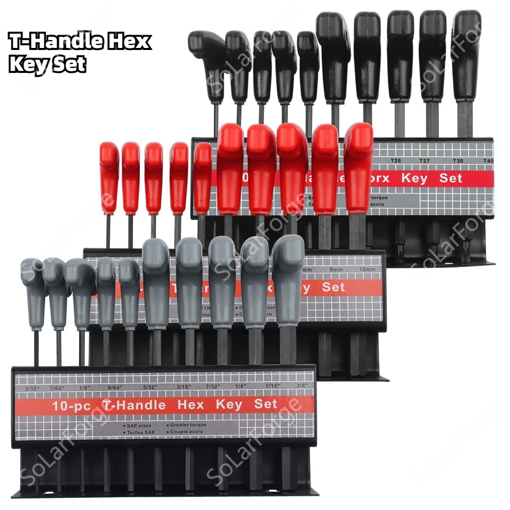 Home Bar Supplies - 10개입 미터법 또는 인치 T-핸들 육각