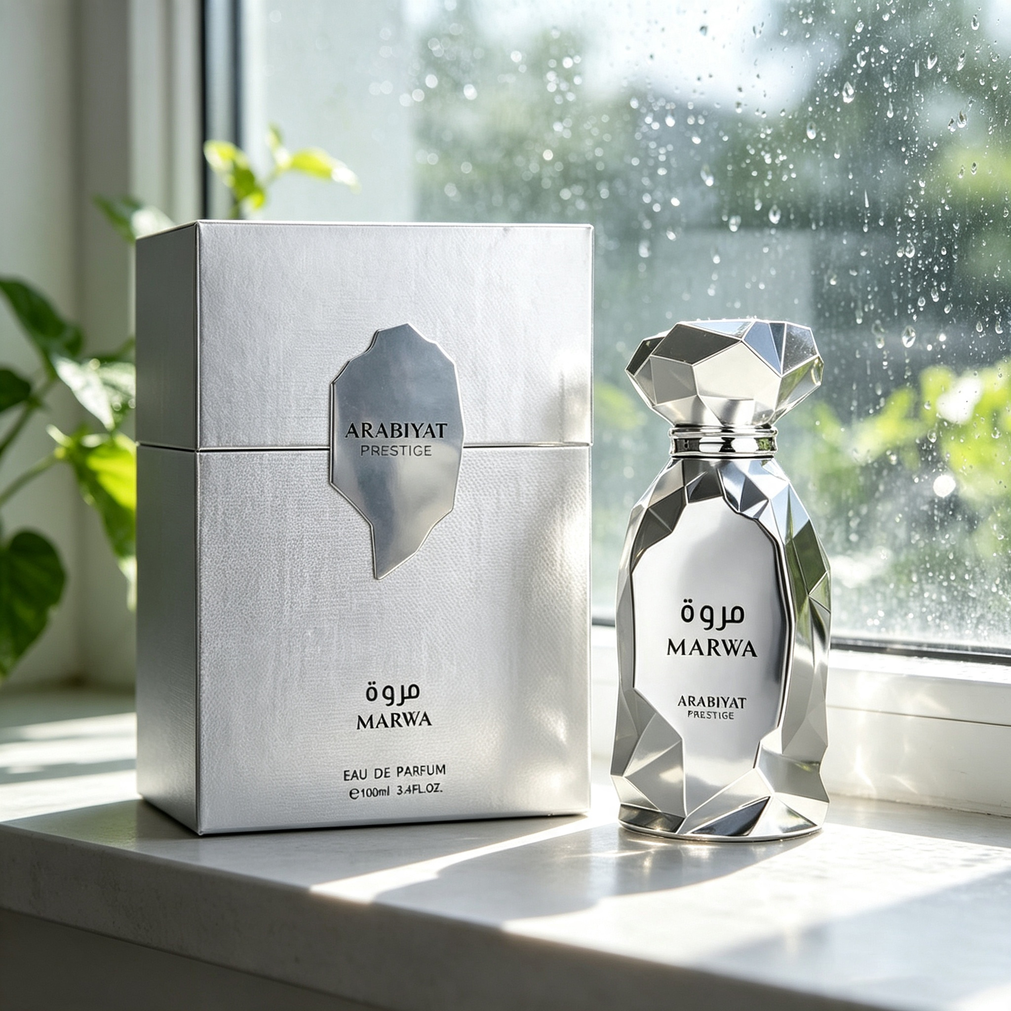 Home Bar Accessories - 아라비야트 마르와 실버 엣지 컷 향수