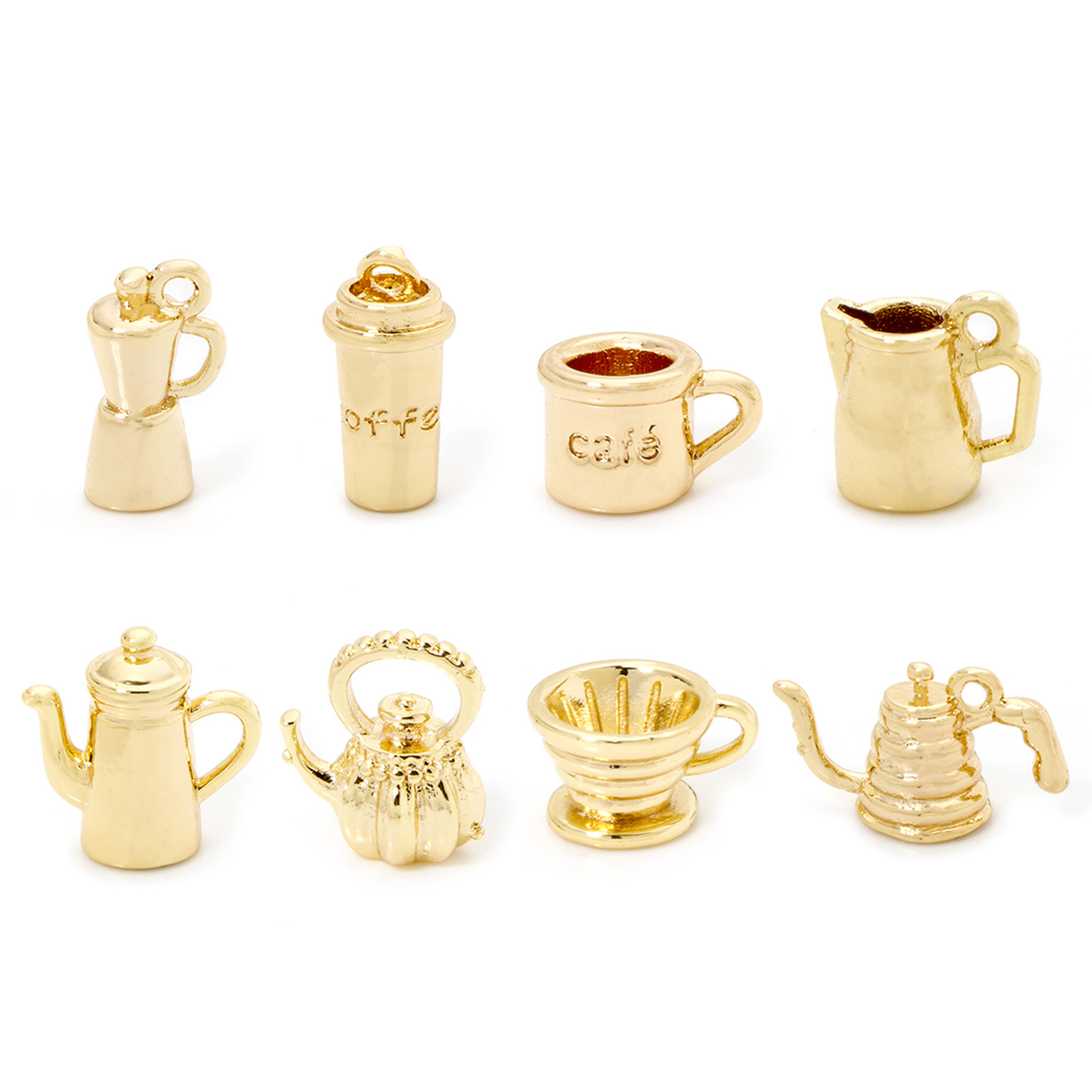 Citrus Juicer Bar - 2/5 조각 황동 매력 18k 골드