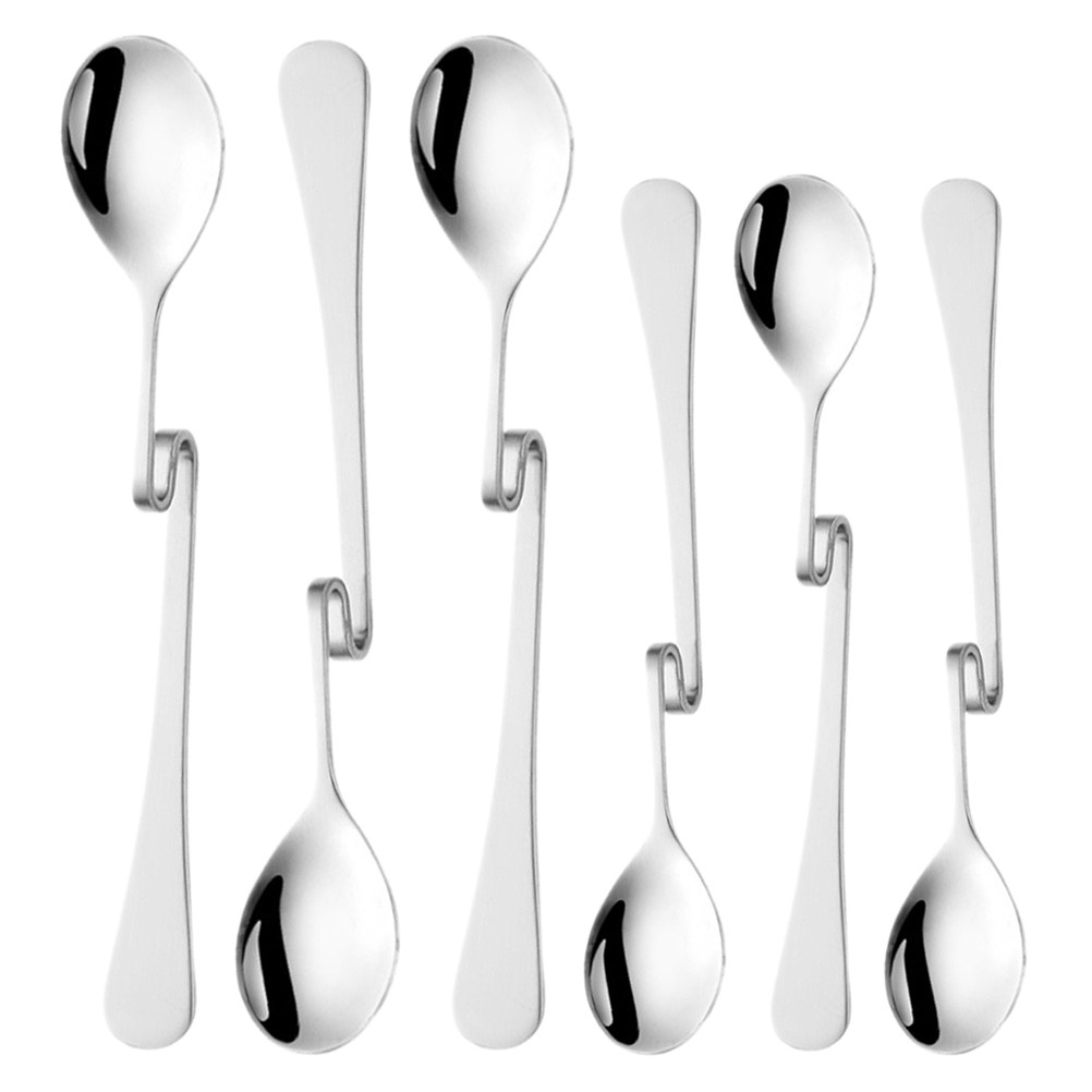 Bar Spoon Twisted - 6Pcs 스테인레스 스틸 S 모양 교수형