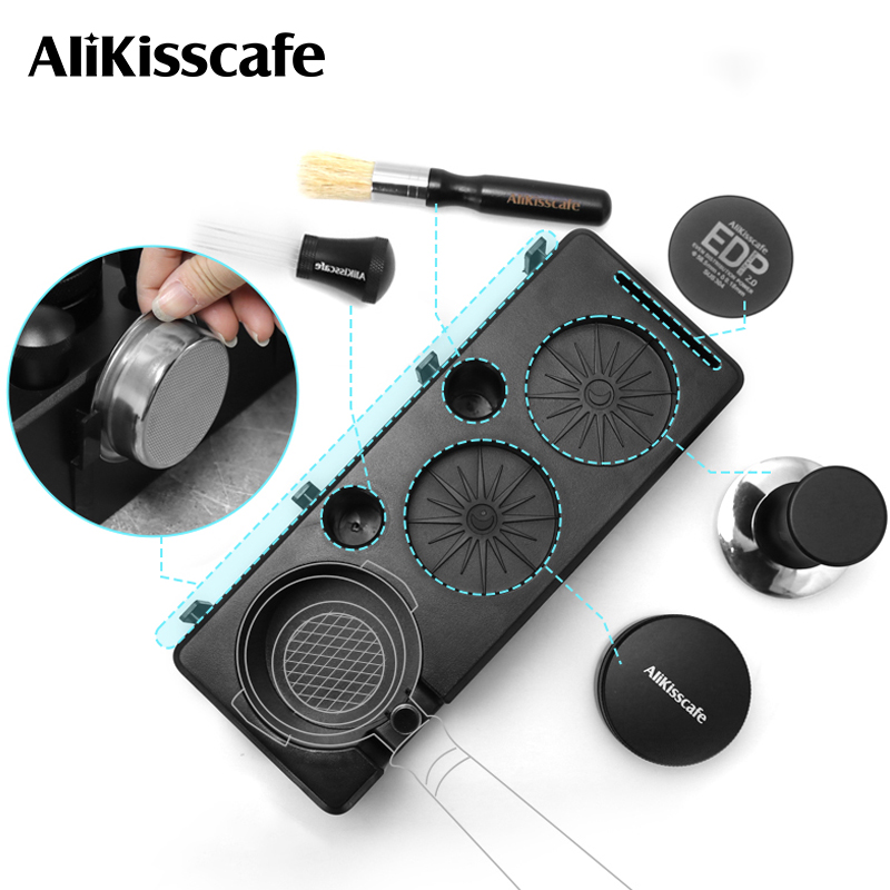 Home Barista - AliKisscafe 커피 탬핑 스테이션 Portafilter 홀더