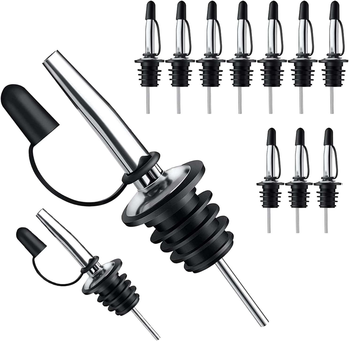 Speed Pourer Cap - 12개입 주류 주입구(먼지 방지 캡 포함)