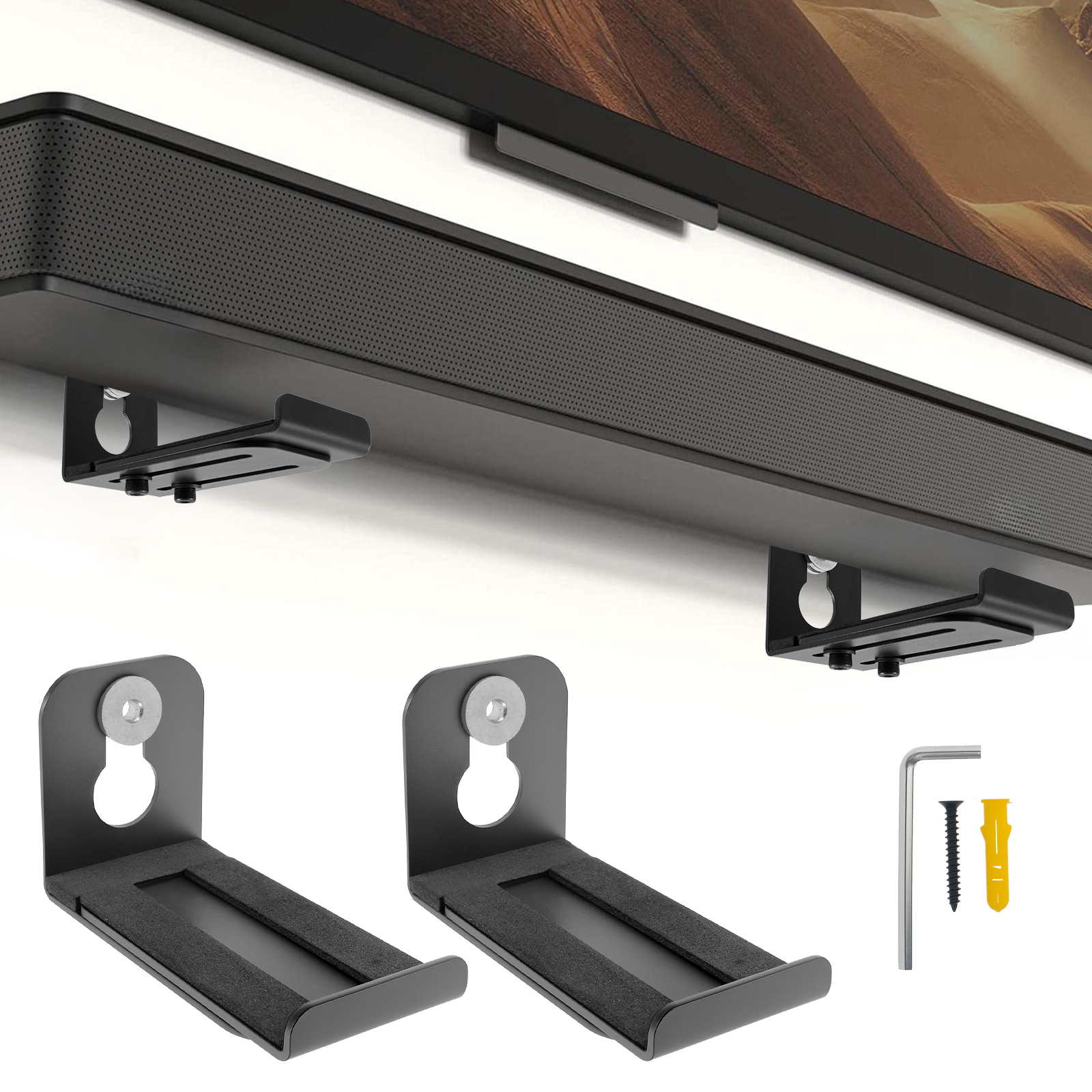Home Bar Accessories - 2Pcs 사운드 바 스피커 스탠드 벽