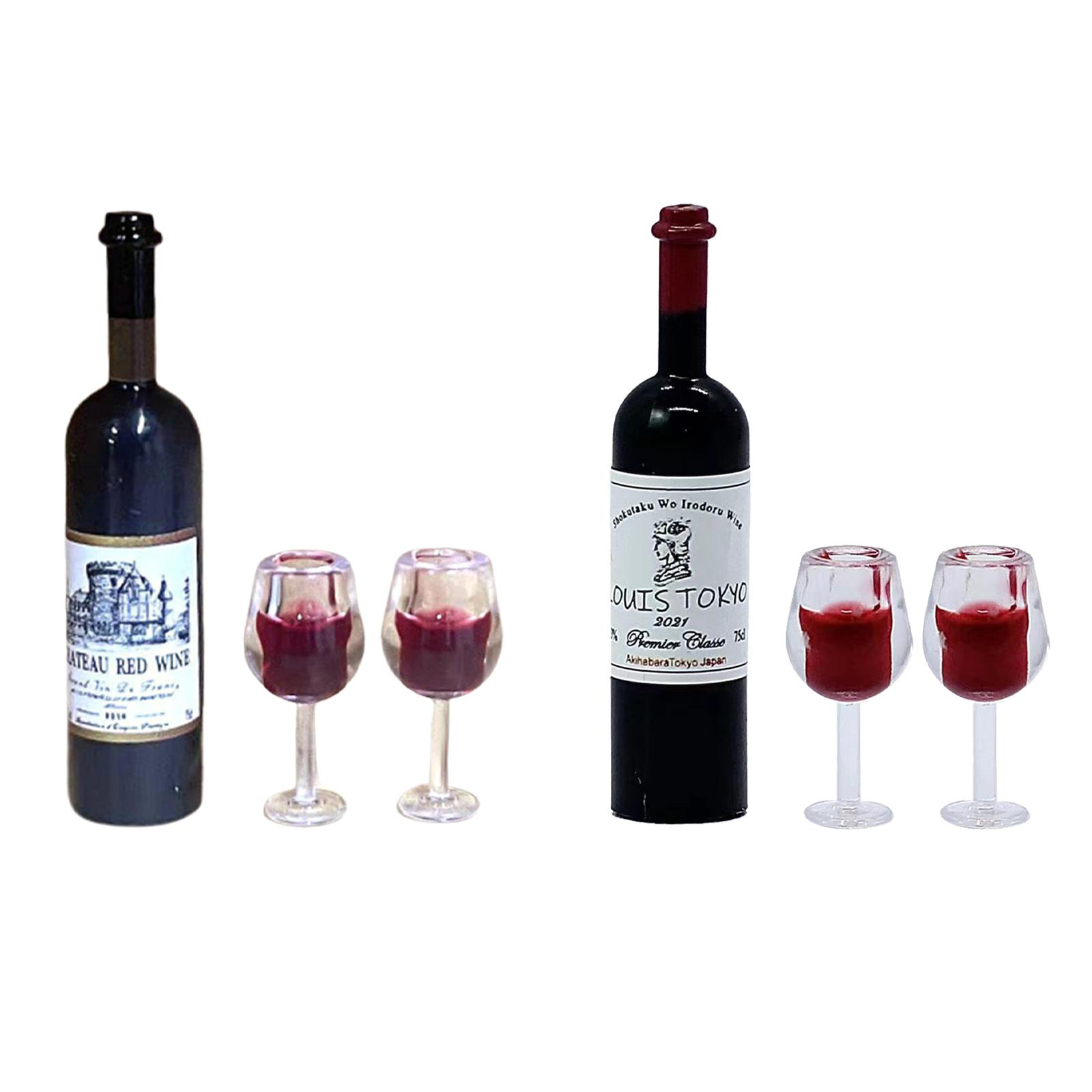 Home Bar Supplies - 1/12 스케일 인형 집 와인 병