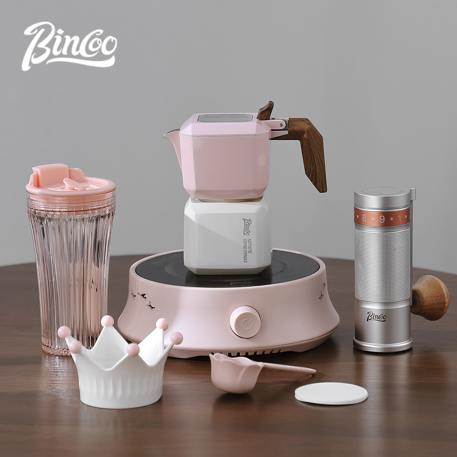 Home Barista - 빈쿠 듀얼 밸브 모카포트 사각 커피포트