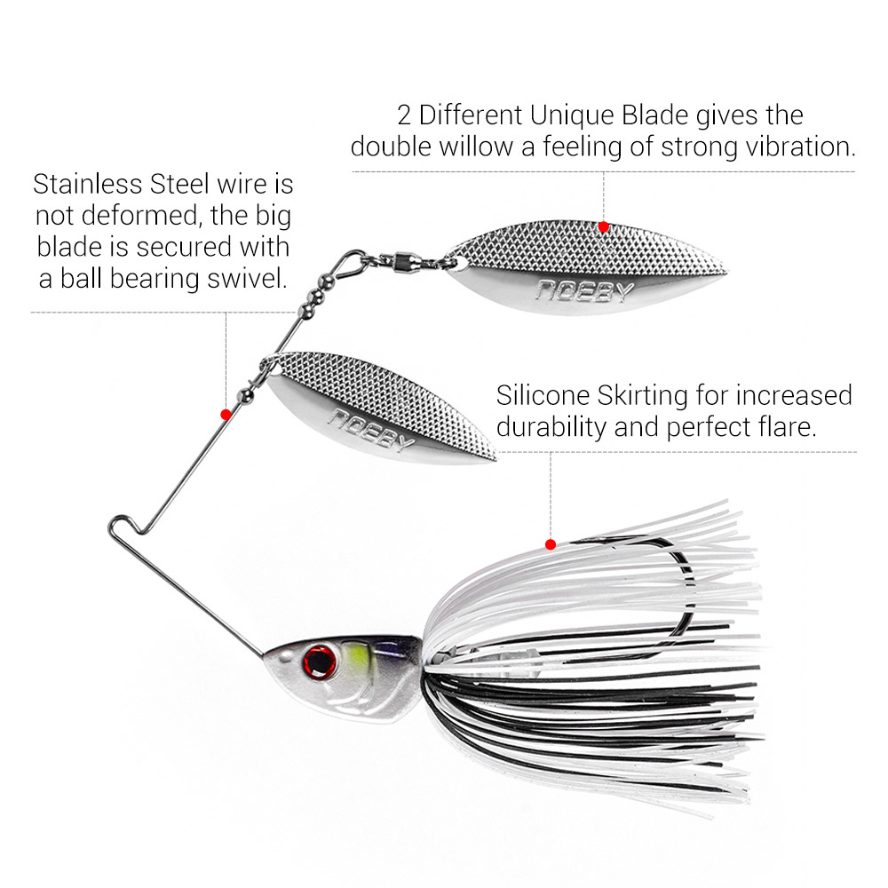 Noeby Spinnerbait 10.5g 14g 21 - Jigger Double Sided 리뷰 및 가격
