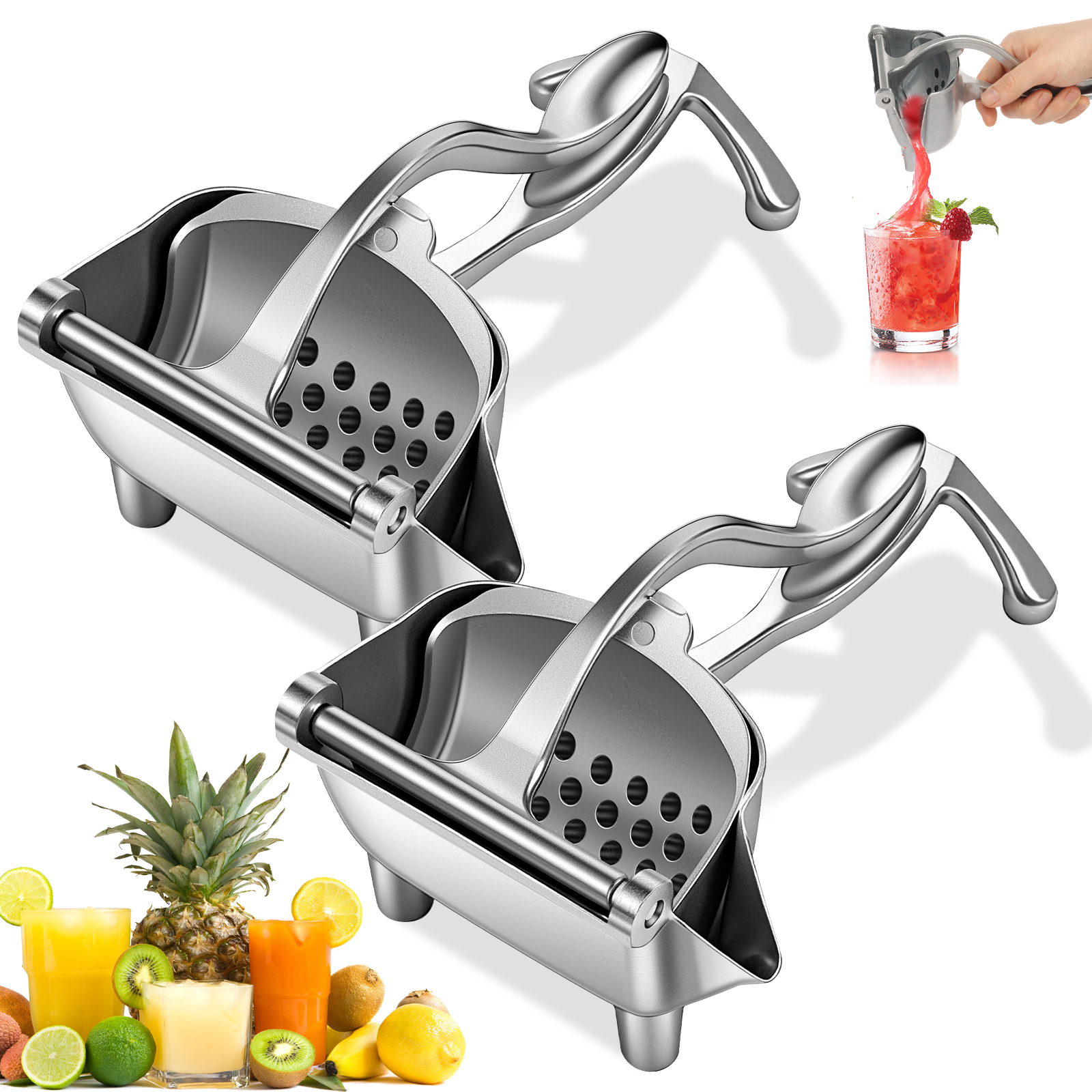 4/2pc 레몬 압착기 핸드 프레스 알루미늄 합금 라임 - Citrus Juicer Bar 리뷰 및 가격