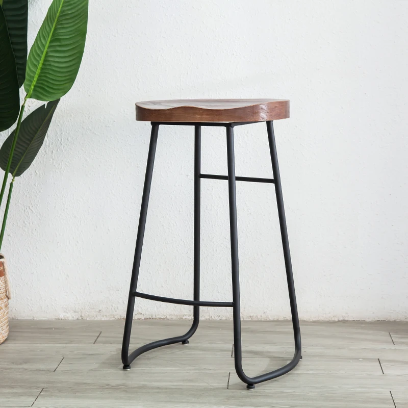 심플 모던 철제 바 의자, 높은 다리 카운터 스툴 원목 - Home Bar Seating 리뷰 및 가격