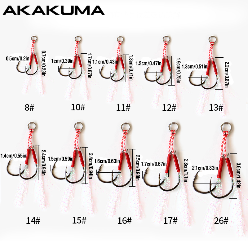 10Pcs 낚시 후크 단일 후크 보조 후크 더블 후크  - Jigger Double Sided 리뷰 및 가격