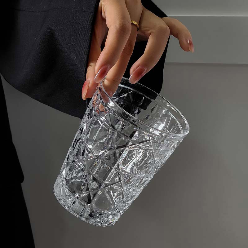 빈티지 다이아몬드 패턴 서양 와인 잔, 차가운 음료수  - Old Fashioned Glass 리뷰 및 가격