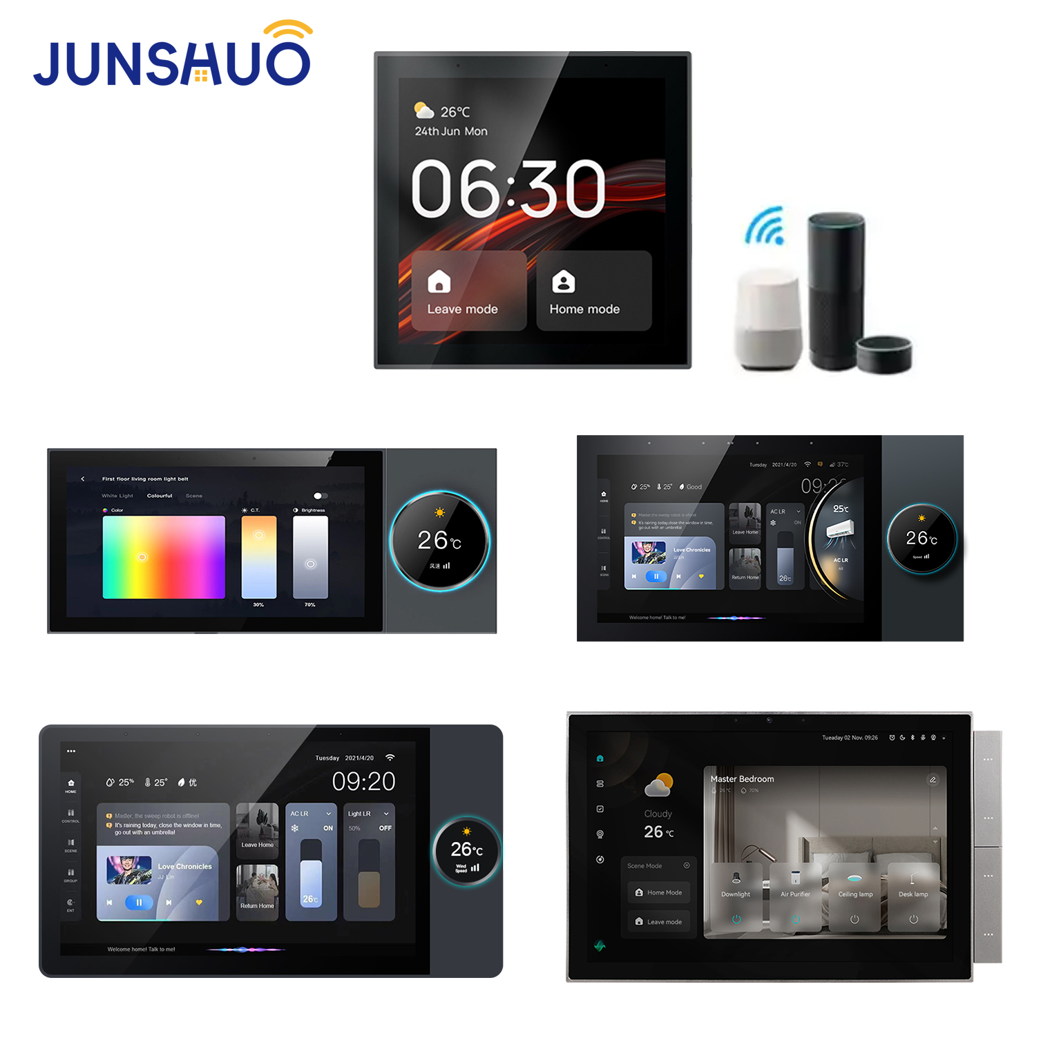 스마트 홈 게이트웨이 WiFi 6인치 노브 패널 LCD - Home Bar Android 리뷰 및 가격