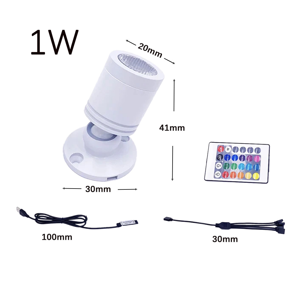 USB 5V RGB 미니 LED 스포트라이트 1W 3W - Home Bar And Counter 리뷰 및 가격