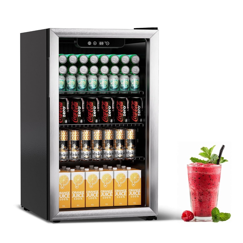 110캔 용량 음료 냉장고, 3.1 Cu Ft 실버 미 - Home Bar And Fridge 리뷰 및 가격