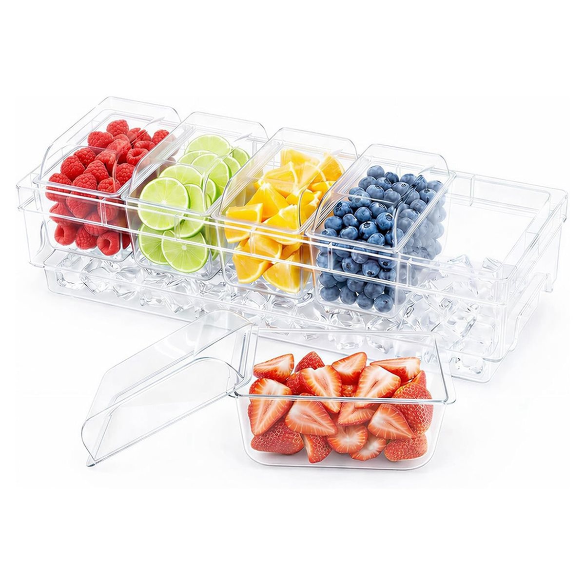 A1846K 냉장 조미료 용기, 타코 바 서빙 세트,  - Garnish Tray Set 리뷰 및 가격
