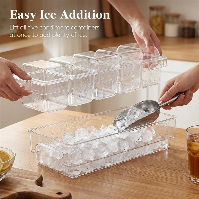 AB46-바 용품, 냉장 조미료 용기, 바 서빙 세트용 - Garnish Tray Set 리뷰 및 가격
