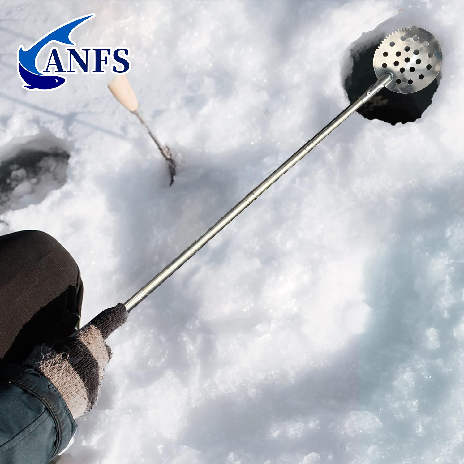ANFS 접이식 얼음 낚시 스쿠퍼-긴 손잡이가 있는 겨 - Ice Pick Pick 리뷰 및 가격