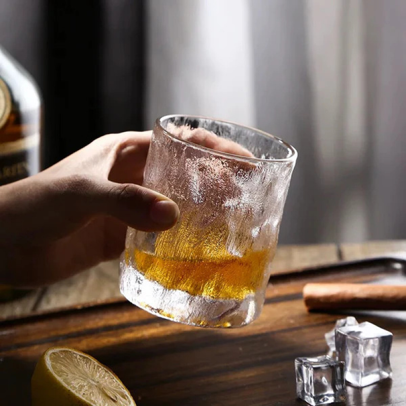 두꺼운 무거운 베이스 EDO 크리스탈 글래시어 텀블러  - Old Fashioned Glass 리뷰 및 가격