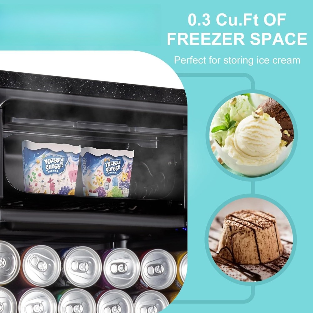 4.8 Cu.Ft 미니 음료 냉장고, 155캔 유리 도 - Home Bar And Fridge 리뷰 및 가격