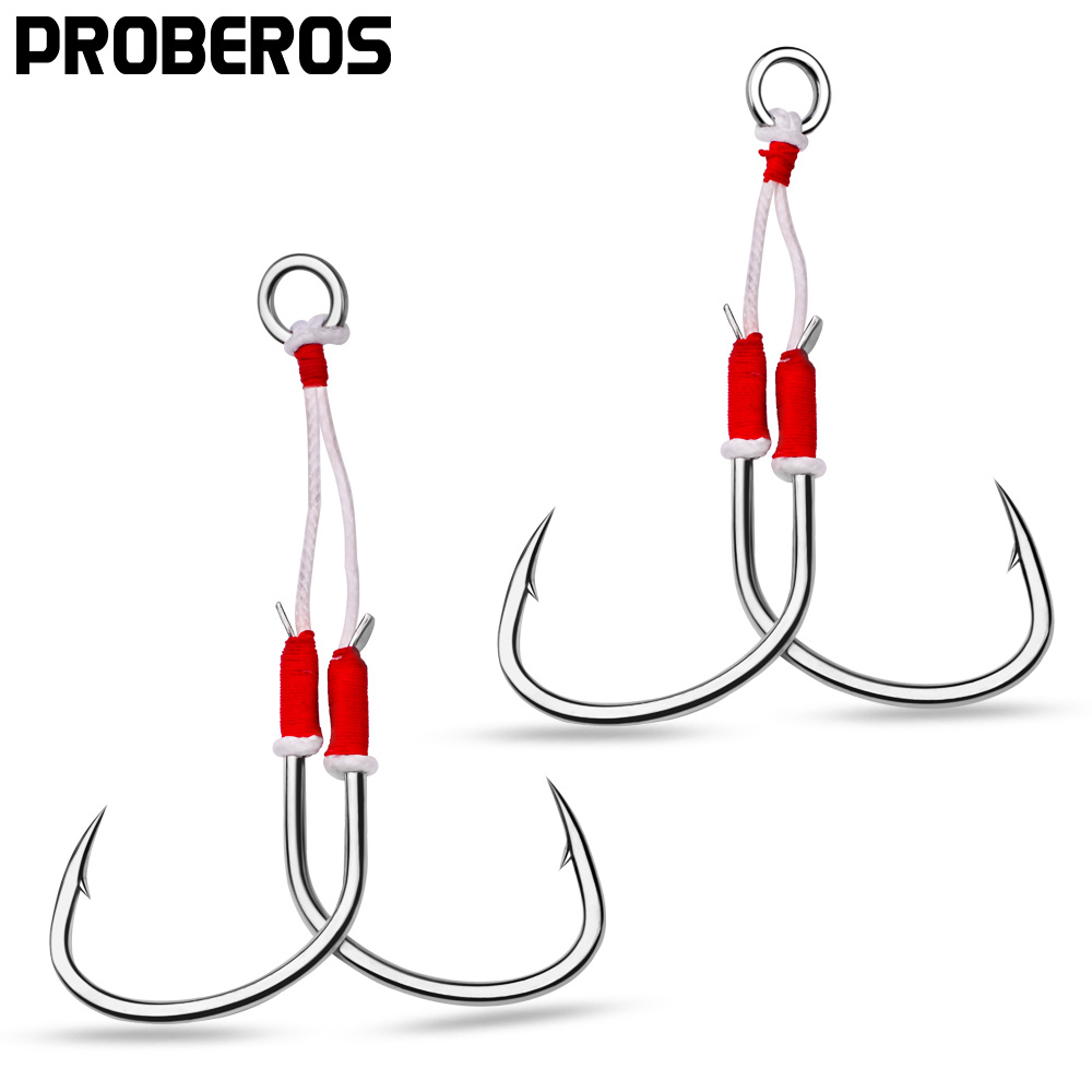 PROBEROS 2pcs 지그 더블 낚시 보조 후크 - - Jigger Double Sided 리뷰 및 가격