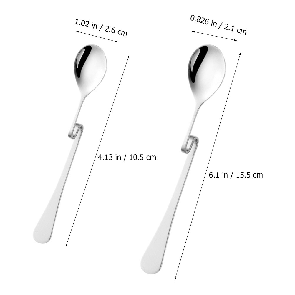 6Pcs 스테인레스 스틸 S 모양 교수형 교반 스푼 커 - Bar Spoon Twisted 리뷰 및 가격