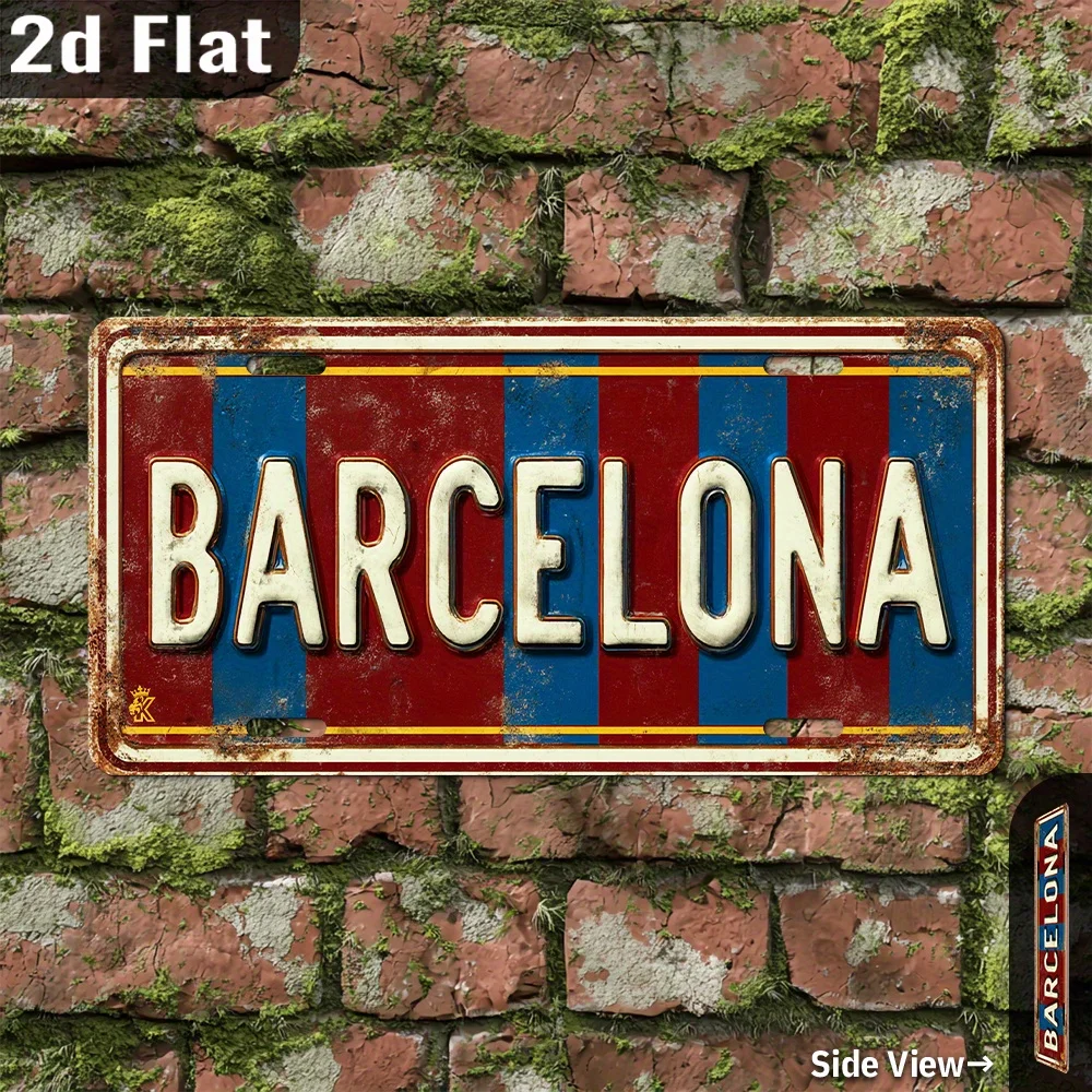 2D 평면형, 1개입 레트로 바르셀로나 나무 벽 장식  - Home Barcelona 리뷰 및 가격