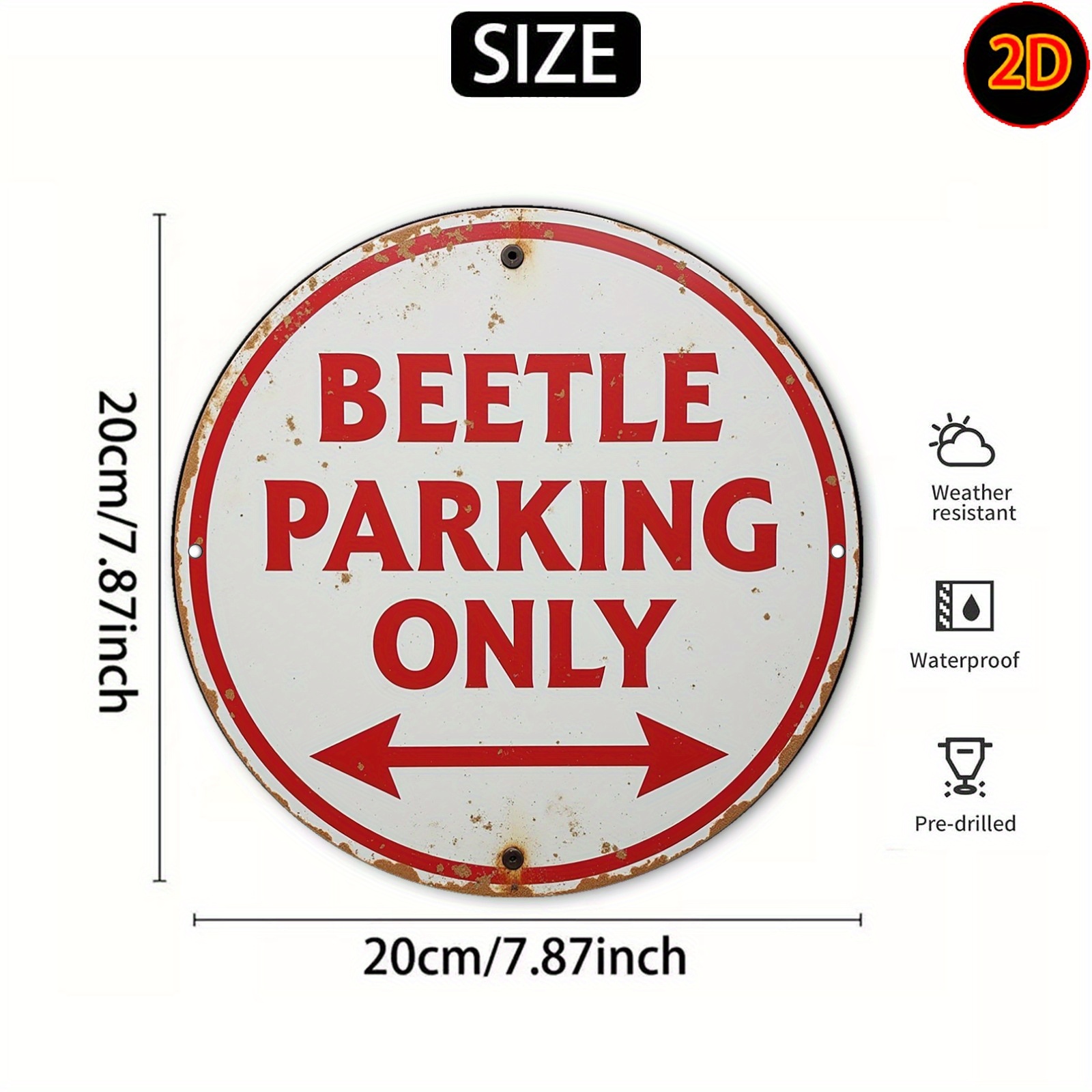 2D 플랫 - [2D 플랫] 빈티지 원형 금속 간판 - - Home Bar Accessories 리뷰 및 가격