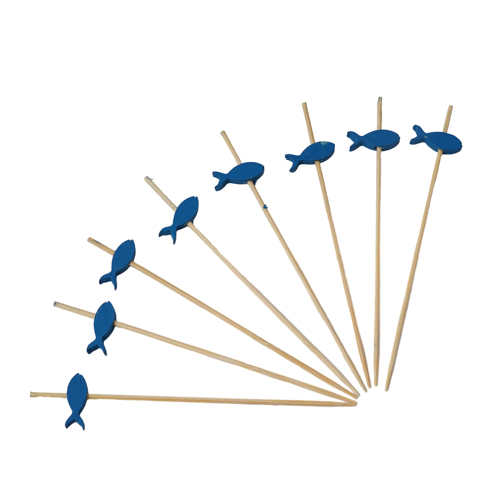 파란색 생선 모양 칵테일 픽 100개입, 파티 음식 서 - Ice Pick Pick 리뷰 및 가격