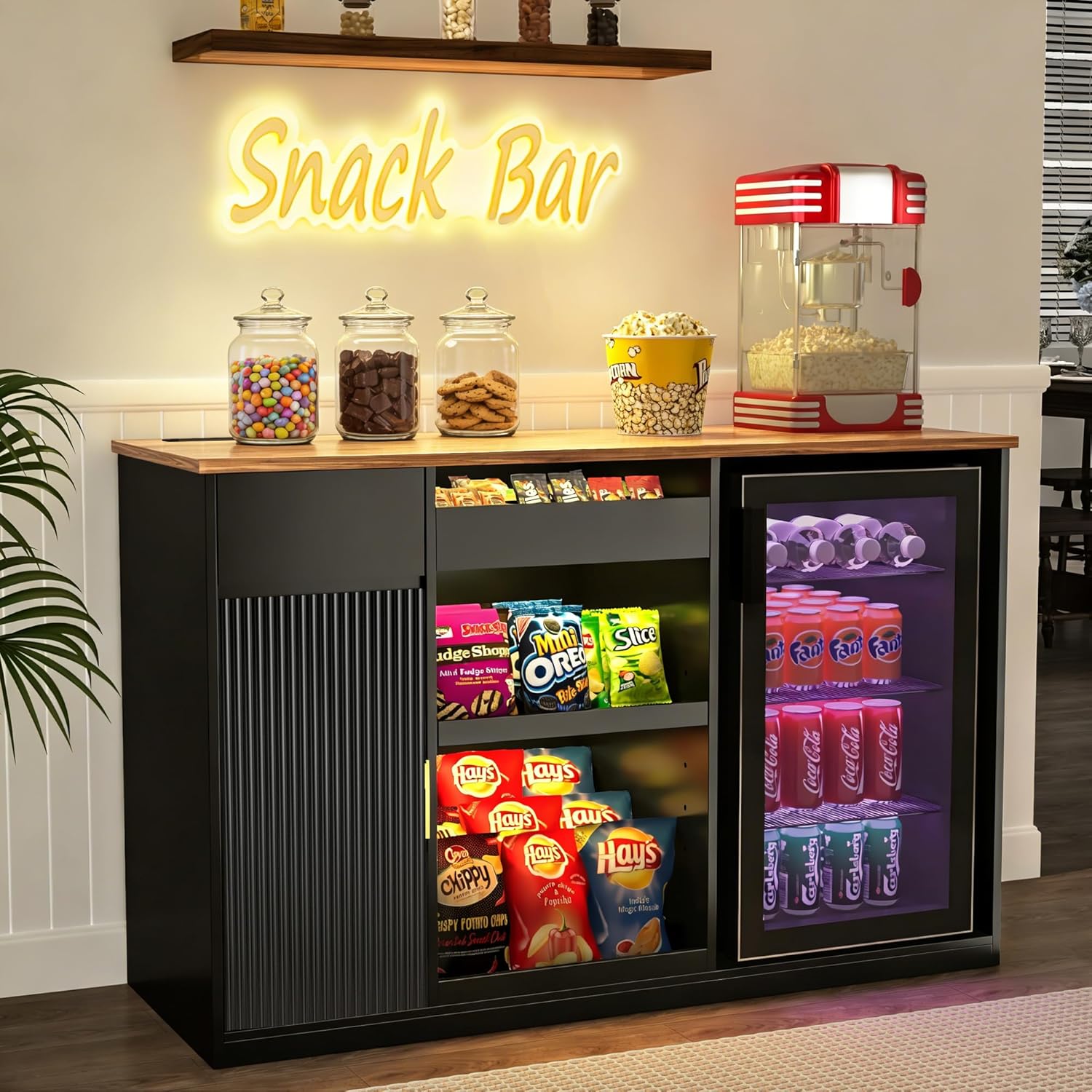 스낵바 캐비닛 냉장고 수납장 디스플레이 선반 커피 스테 - Home Bar And Fridge 리뷰 및 가격