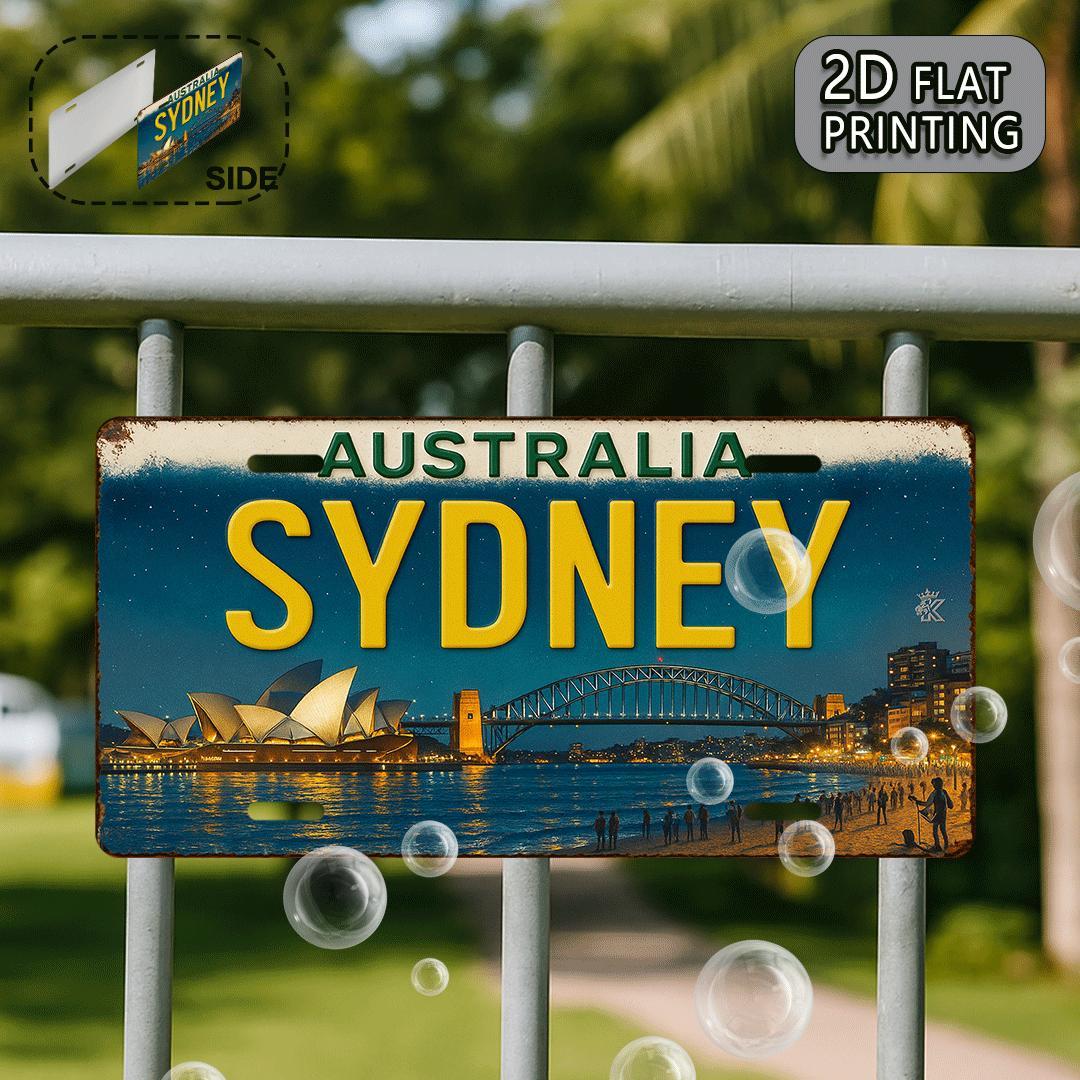 호주 시드니 번호판 틴 사인 - 빈티지 내구성 금속 플 - Home Bar Sydney 리뷰 및 가격