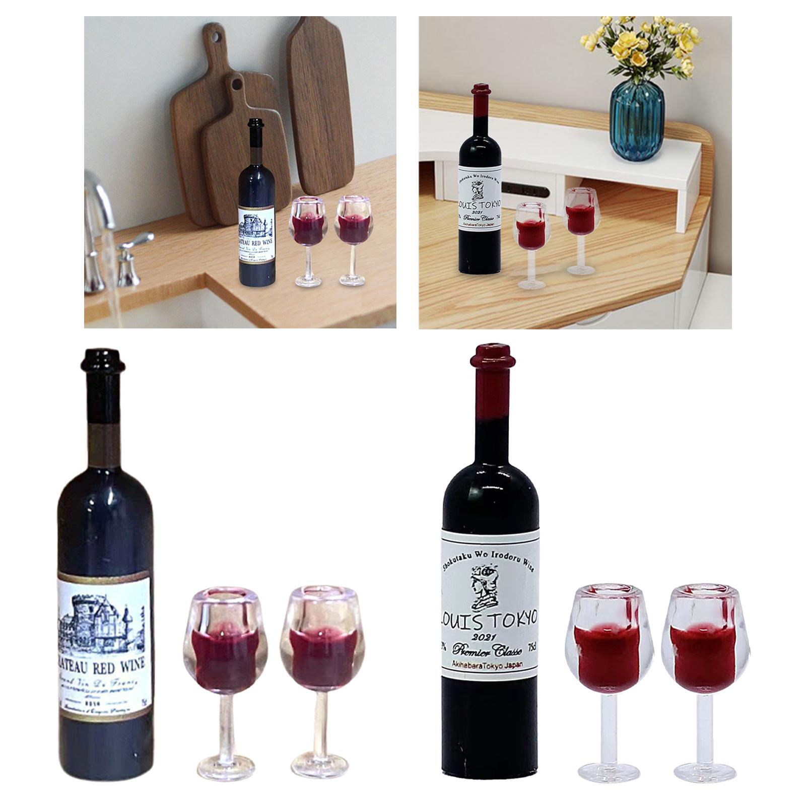 1/12 스케일 인형 집 와인 병 컵 풍경 용품 인형  - Home Bar Supplies 리뷰 및 가격
