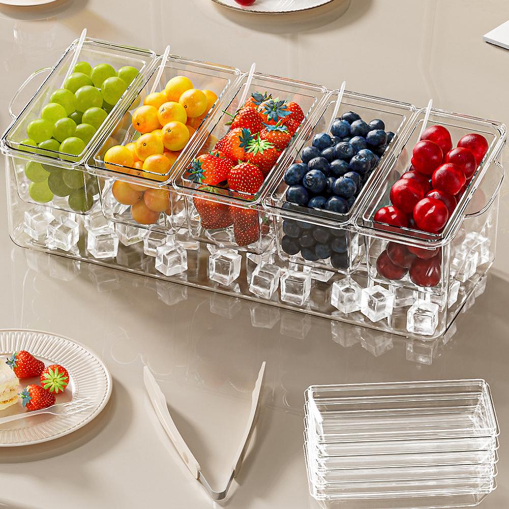 타코 바 파티용 서빙 세트, 아이스 냉장 조미료 정리함 - Garnish Tray Set 리뷰 및 가격