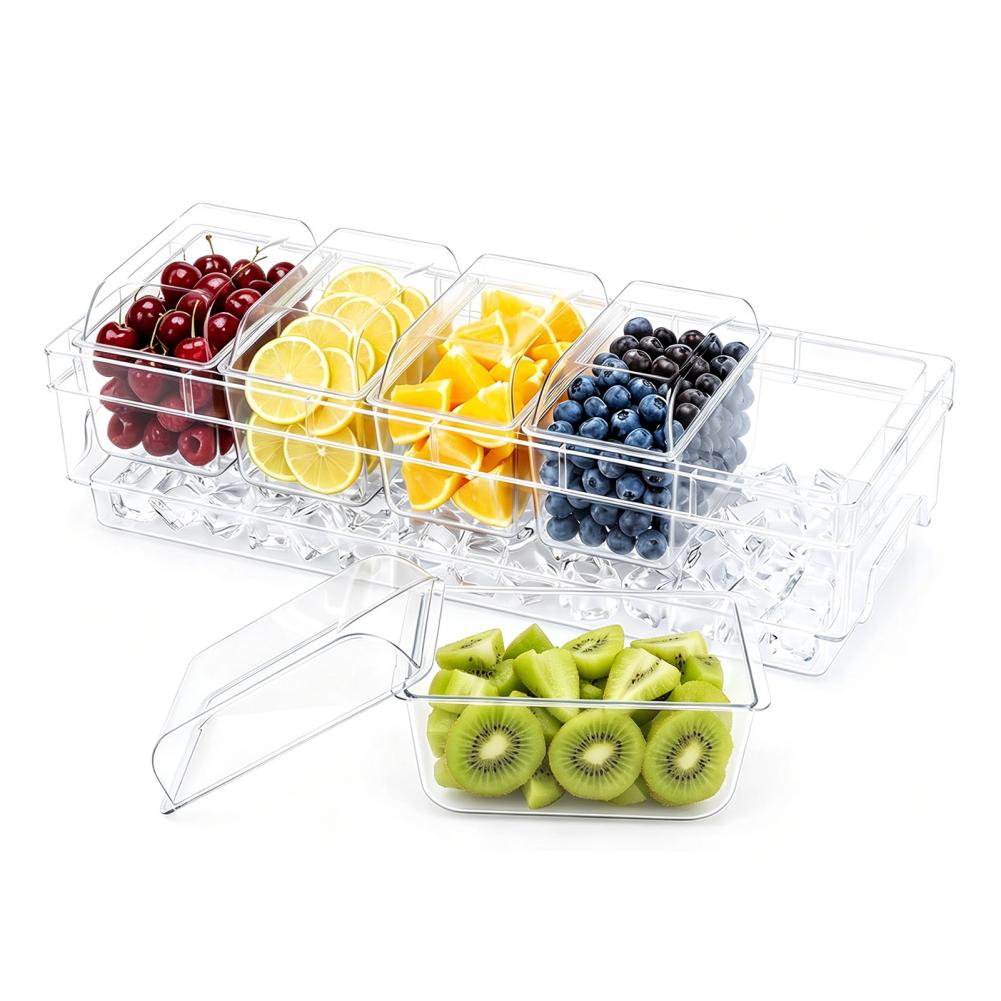 2026 타코 바 서빙 세트, 파티용 아이스 냉장 조미 - Garnish Tray Set 리뷰 및 가격
