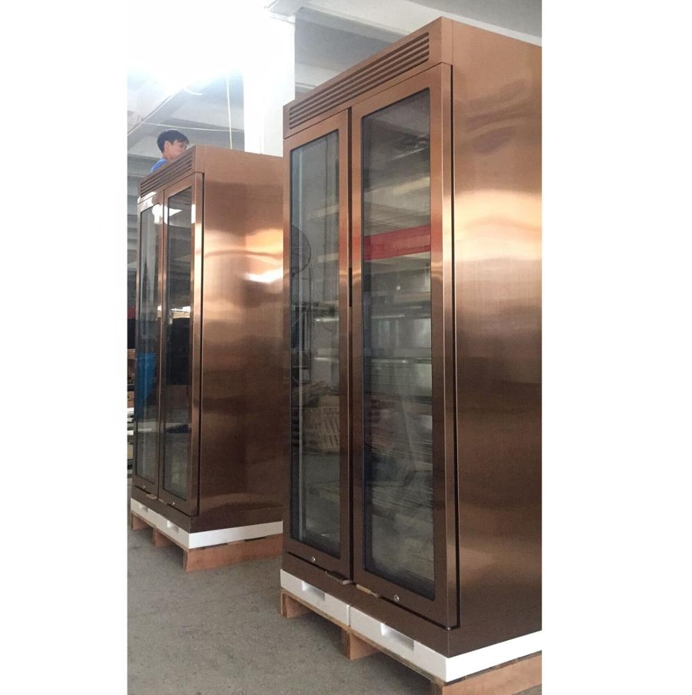 로즈 골드 스테인리스 스틸 대용량 320병 와인 냉장고 - Home Bar And Fridge 리뷰 및 가격