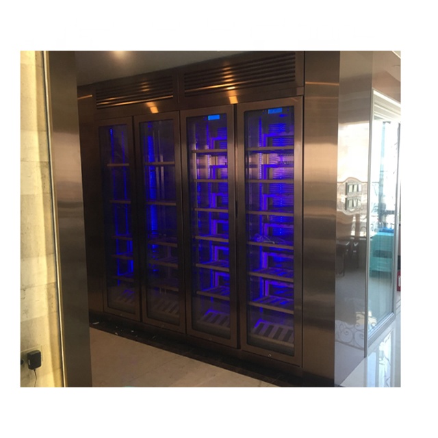로즈 골드 스테인리스 스틸 대용량 320병 와인 냉장고 - Home Bar And Fridge 리뷰 및 가격