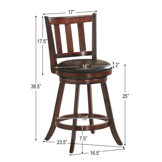 회전식 바 스툴 2개 세트, 가죽 패딩, 원목, 25인 - Home Bar And Counter 리뷰 및 가격